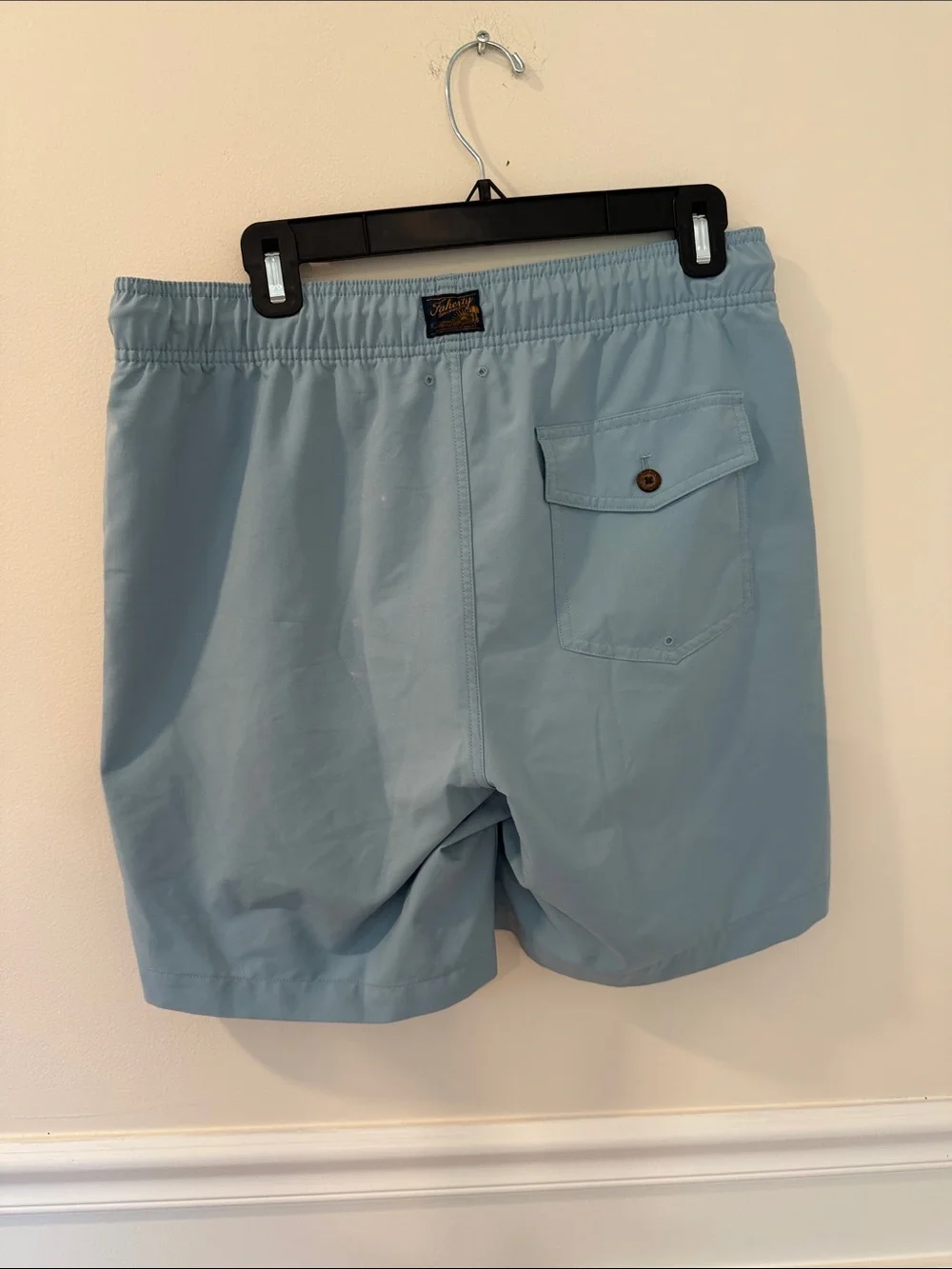 Light Blue Drawstring Swim Shorts